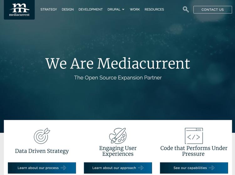 Screenshot of Mediacurrent