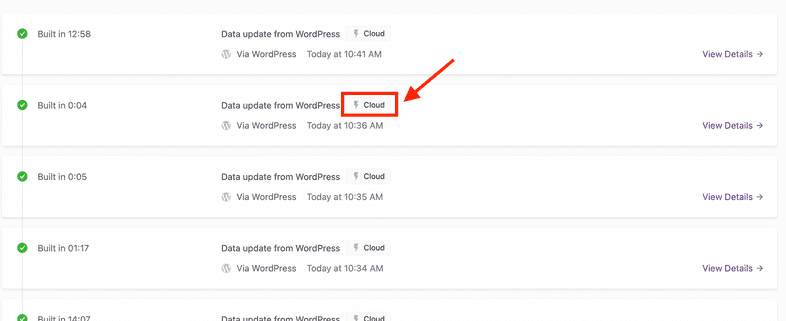 Incremental preview cloud badge